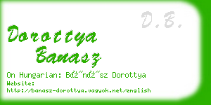 dorottya banasz business card